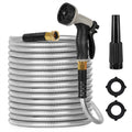 Stainless Steel Flexible Garden Hose with Spray Nozzle — product image