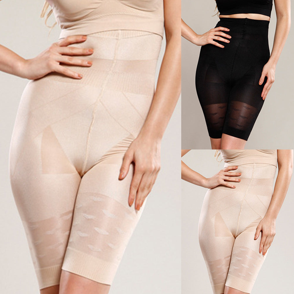 Women's seamless high-waist shapewear shorts