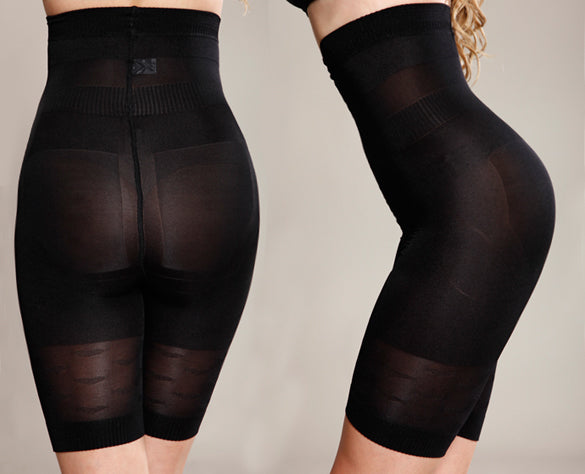 High-waist tummy control shapewear shorts