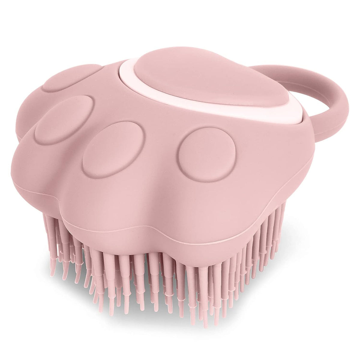 Silicone Pet Grooming Brush with Shampoo Dispenser — product image