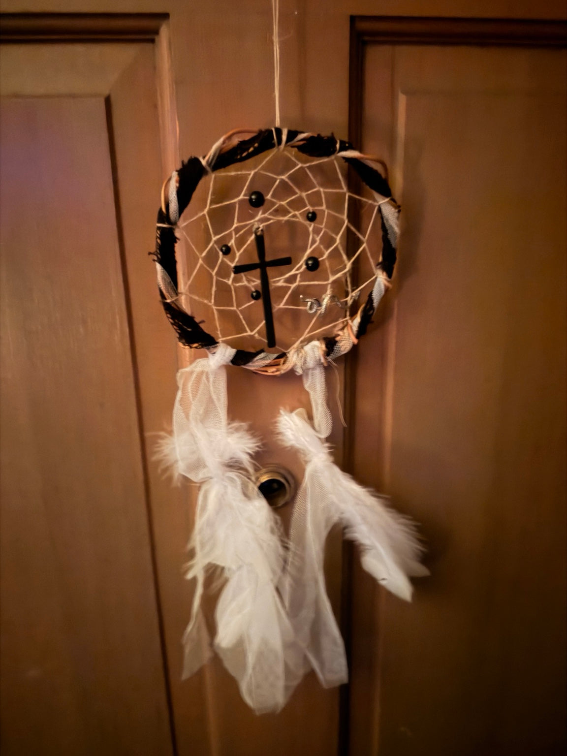 Black Cross & Lace Dreamcatcher