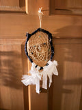 Black Cross & White Feather Dreamcatcher