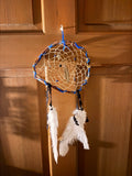 Blue Feather Charm Dreamcatcher